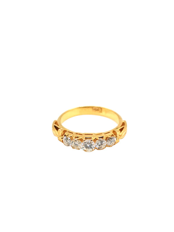 22K Yellow Gold Diamond Ring