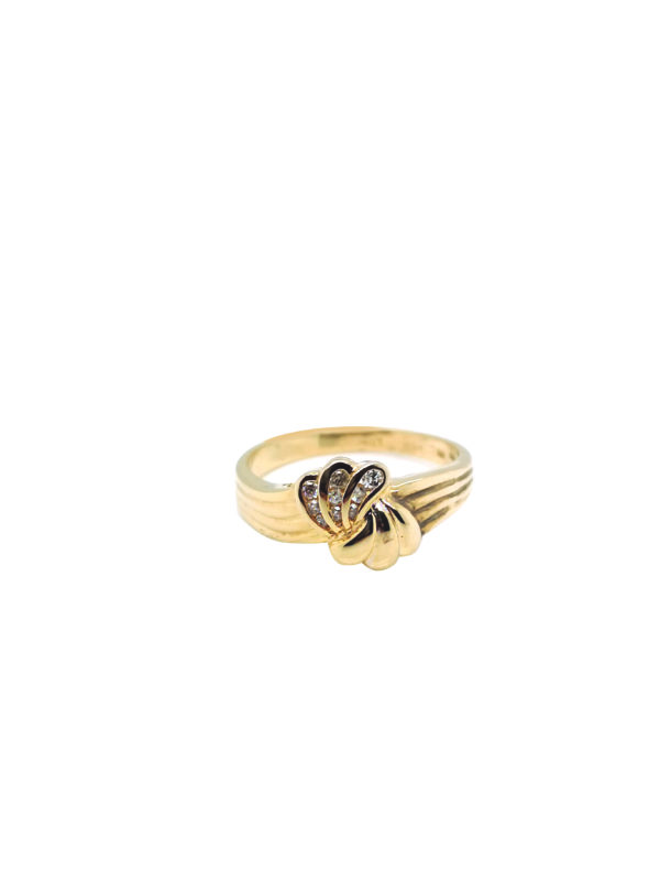 14K Yellow Gold Diamond Ring