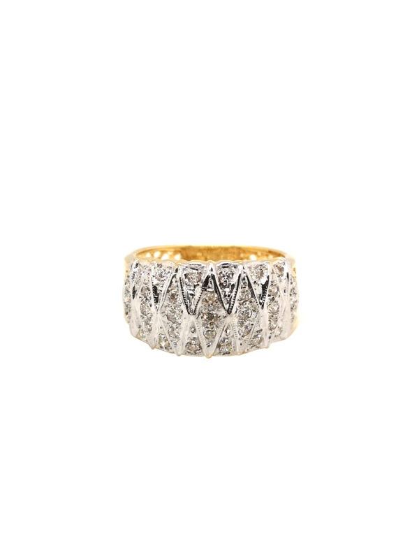 18K Yellow Gold Diamond Ring