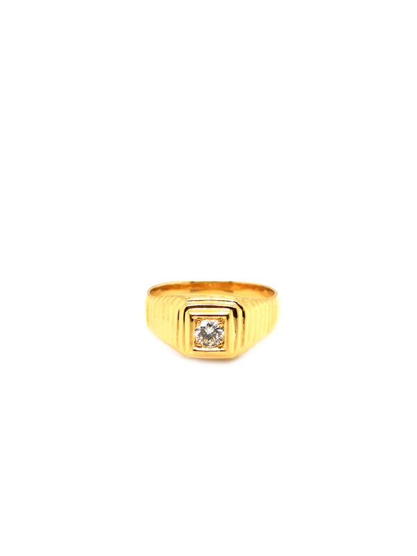 22K Yellow Gold Diamond Ring