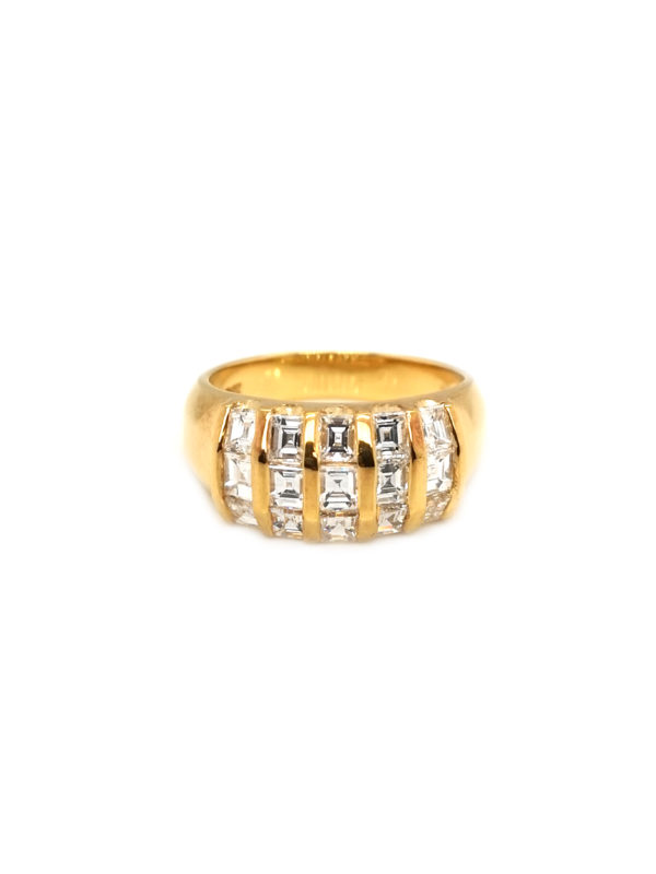 18K Yellow Gold Diamond Ring