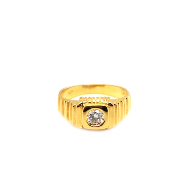 20K Yellow Gold Diamond Ring