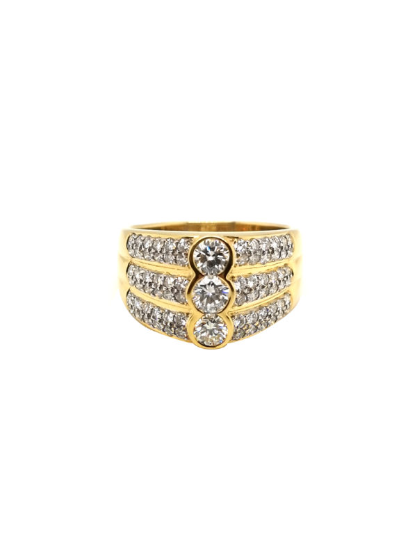 18K Yellow Gold Diamond Ring