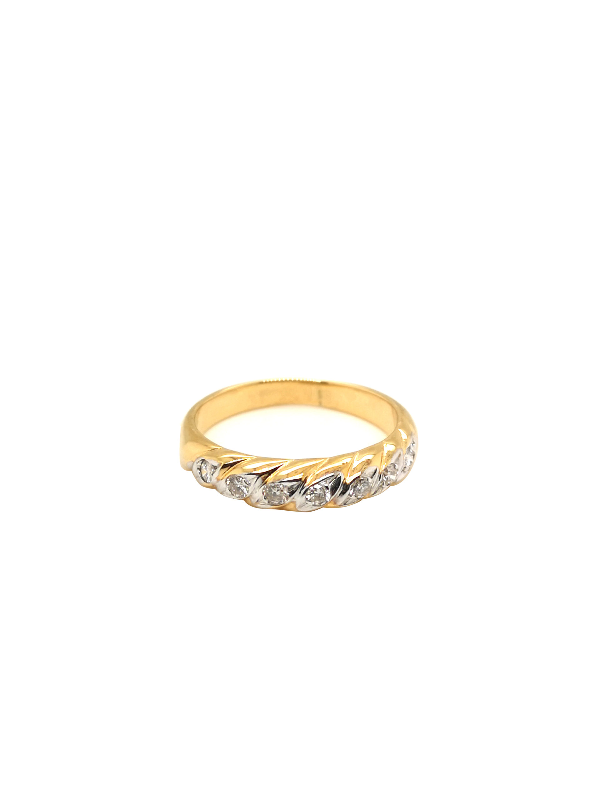 18K Yellow Gold Diamond Ring - ValueMax Jewellery