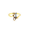 20K Yellow Gold Diamond Ring