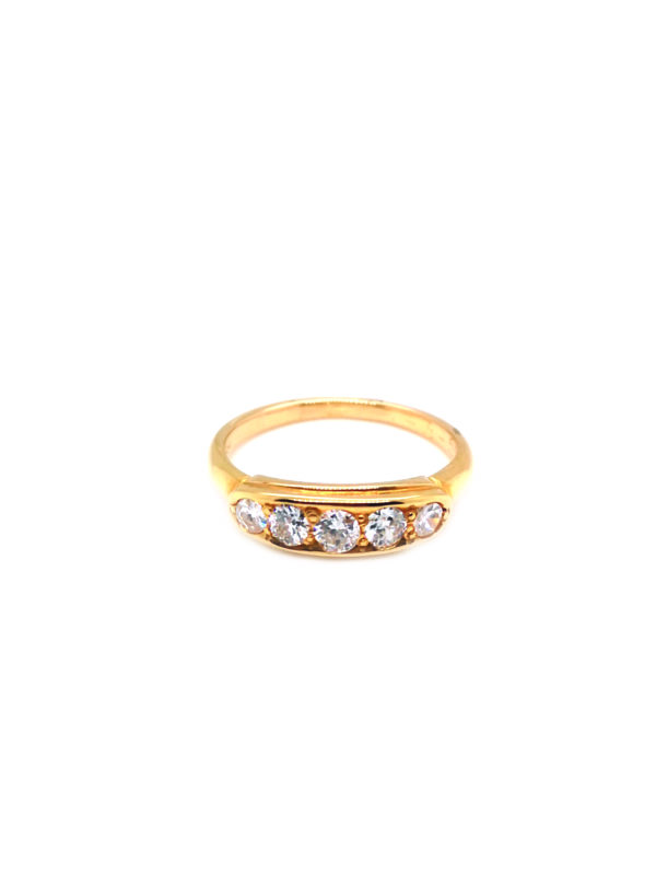 20K Yellow Gold Diamond Ring