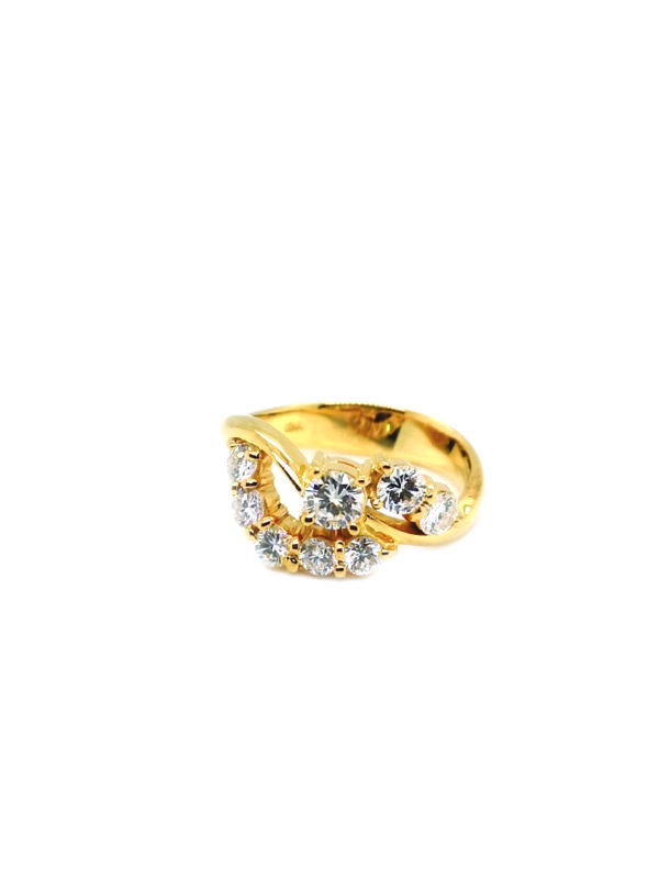 18K Yellow Gold Diamond Ring