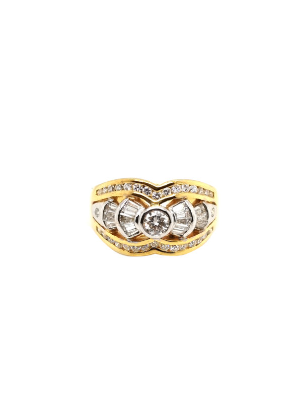 18K Yellow Gold Diamond Ring