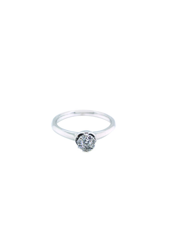 18K White Gold Diamond Ring