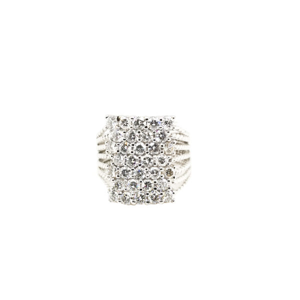 14K White Gold Diamond Ring