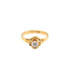 20K Yellow Gold Diamond Ring