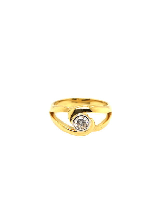 18K Yellow Gold Diamond Ring