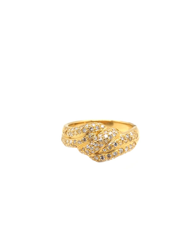 18K Yellow Gold Diamond Ring