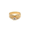 18K Yellow Gold Diamond Ring