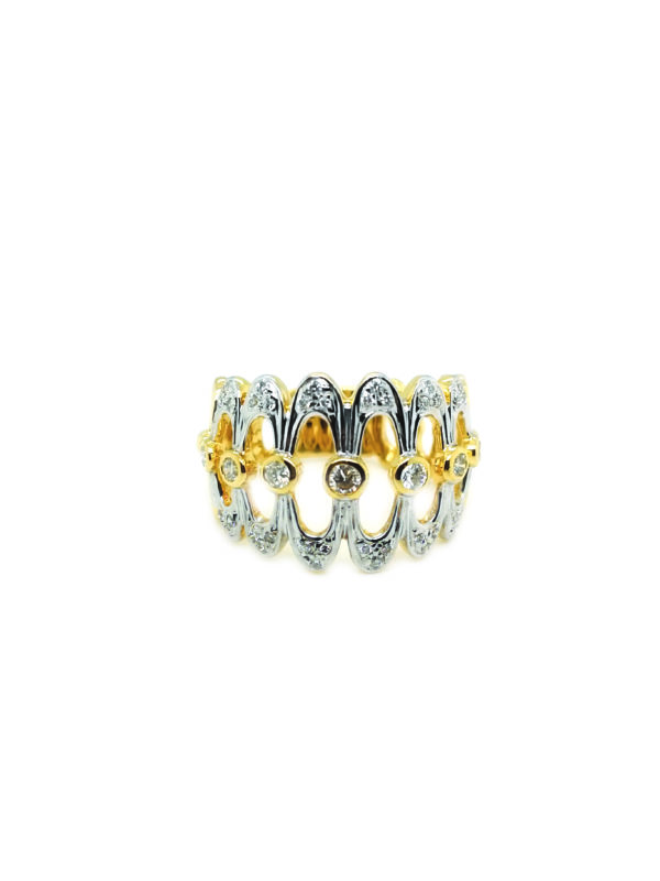 18K Yellow Gold Diamond Ring