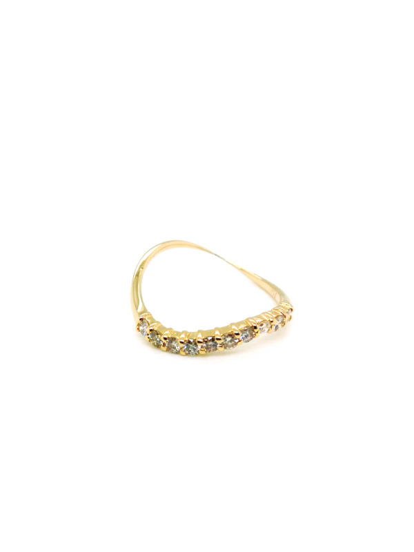 18K Yellow Gold Diamond Ring