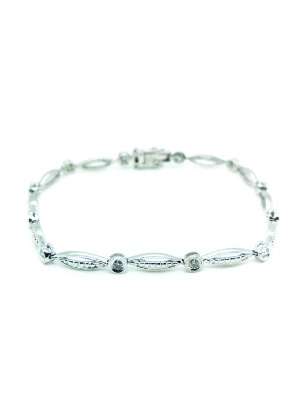 18K White Gold Diamond Bracelet