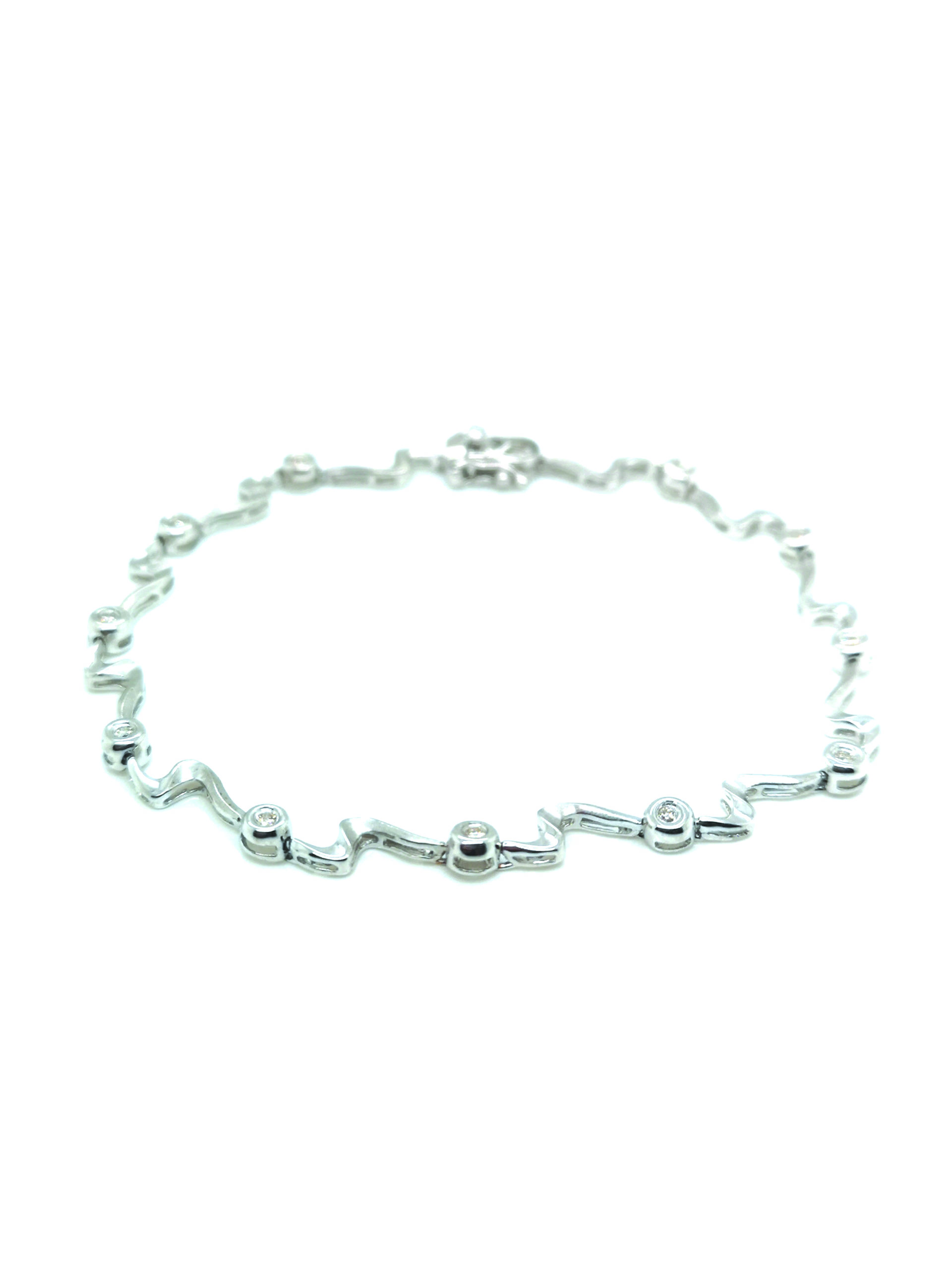 18K White Gold Diamond Bracelet - ValueMax Jewellery