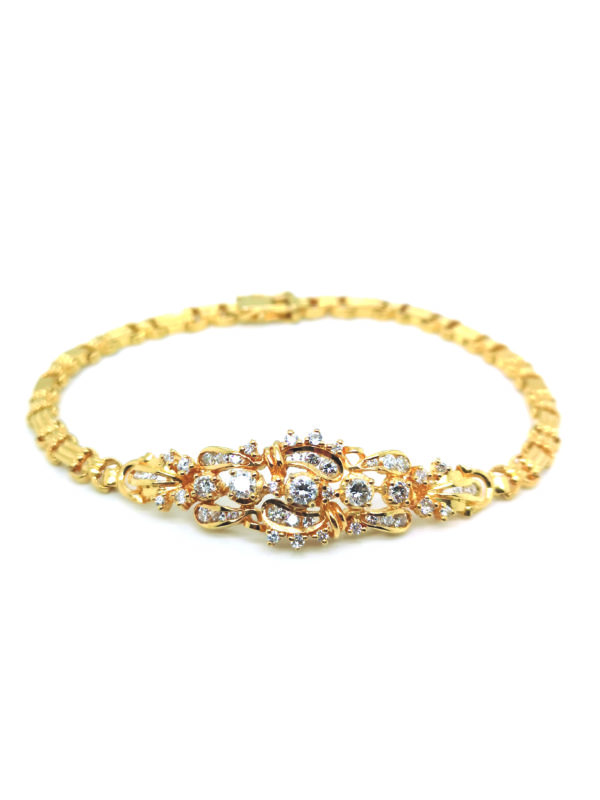 18K Yellow Gold Diamond Bracelet