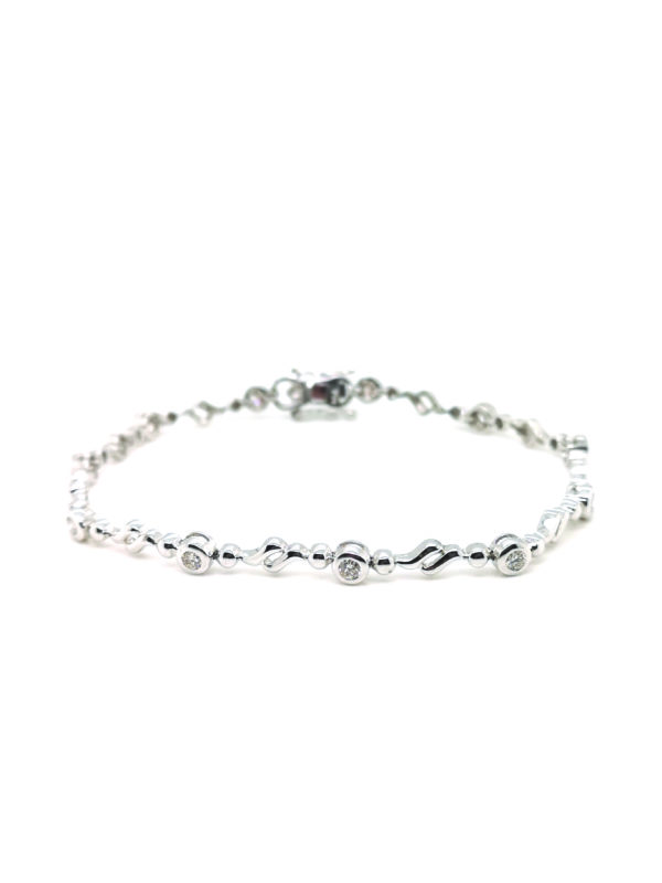 18K White Gold Diamond Bracelet