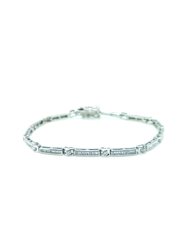 18K White Gold Diamond Bracelet