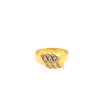 20K Yellow Gold Diamond Ring