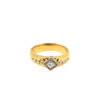 18K Yellow Gold Diamond Ring