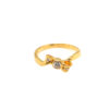 20K Yellow Gold Diamond Ring