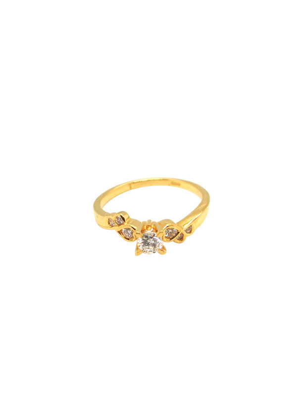 20K Yellow Gold Diamond Ring