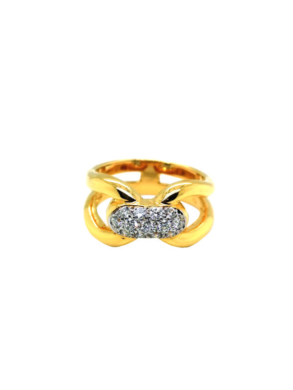 18K Yellow Gold Diamond Ring