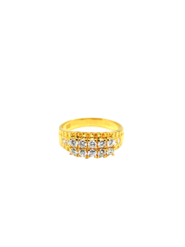 18K Yellow Gold Diamond Ring