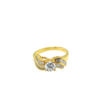 20K Yellow Gold Diamond Ring