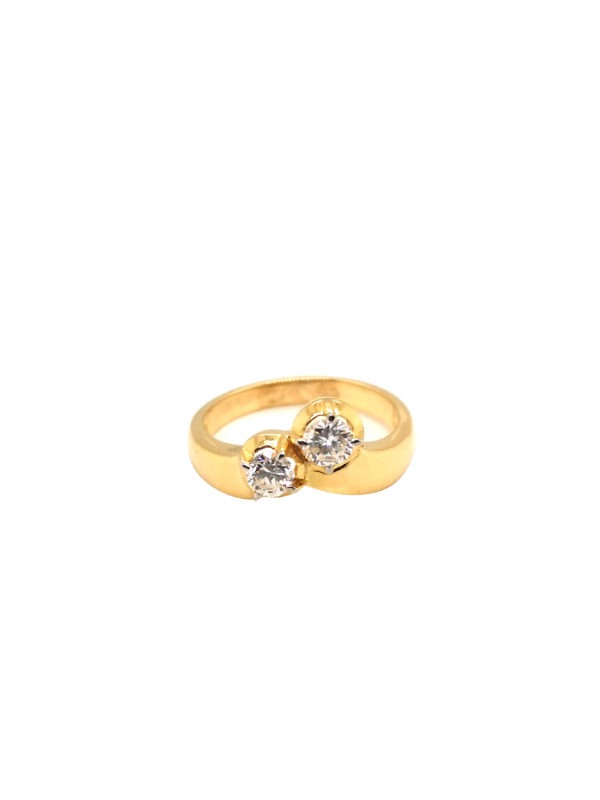 18K Yellow Gold Diamond Ring