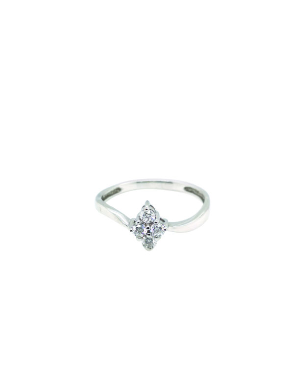 18K White Gold Diamond Ring