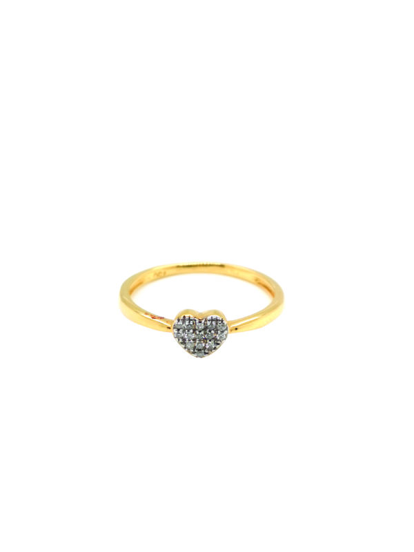 18K Yellow Gold Diamond Ring