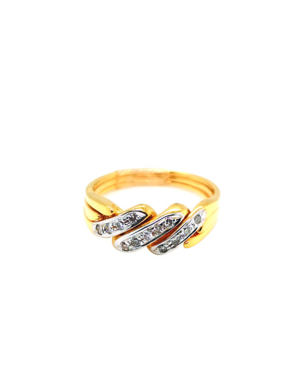 20K Yellow Gold Diamond Ring