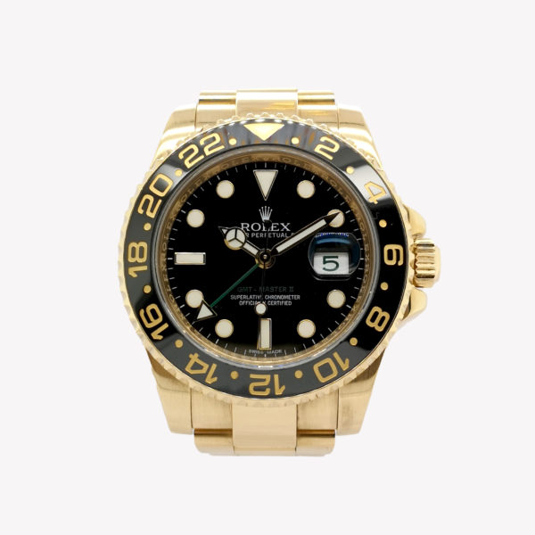 18K Yellow Gold Rolex Gmt Master Ii 116718LN