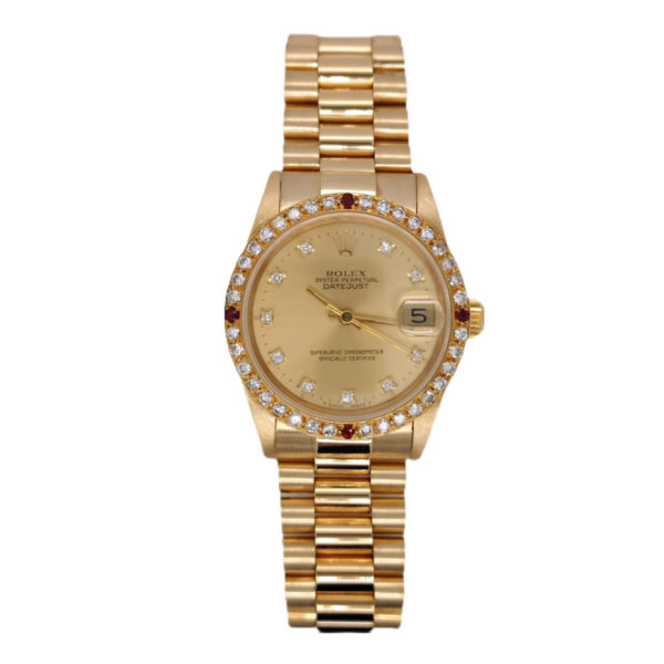 18K Yellow Gold Rolex Datejust Diamond 68278