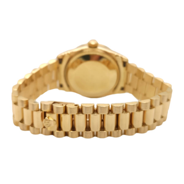 18K Yellow Gold Rolex Datejust Diamond 68278 Back View