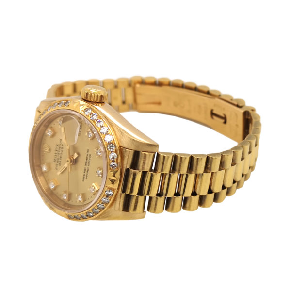 18K Rolex Lady-Datejust Diamond 69178 Right View