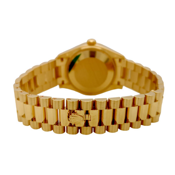 18K Yellow Gold Rolex Datejust 31 Back View